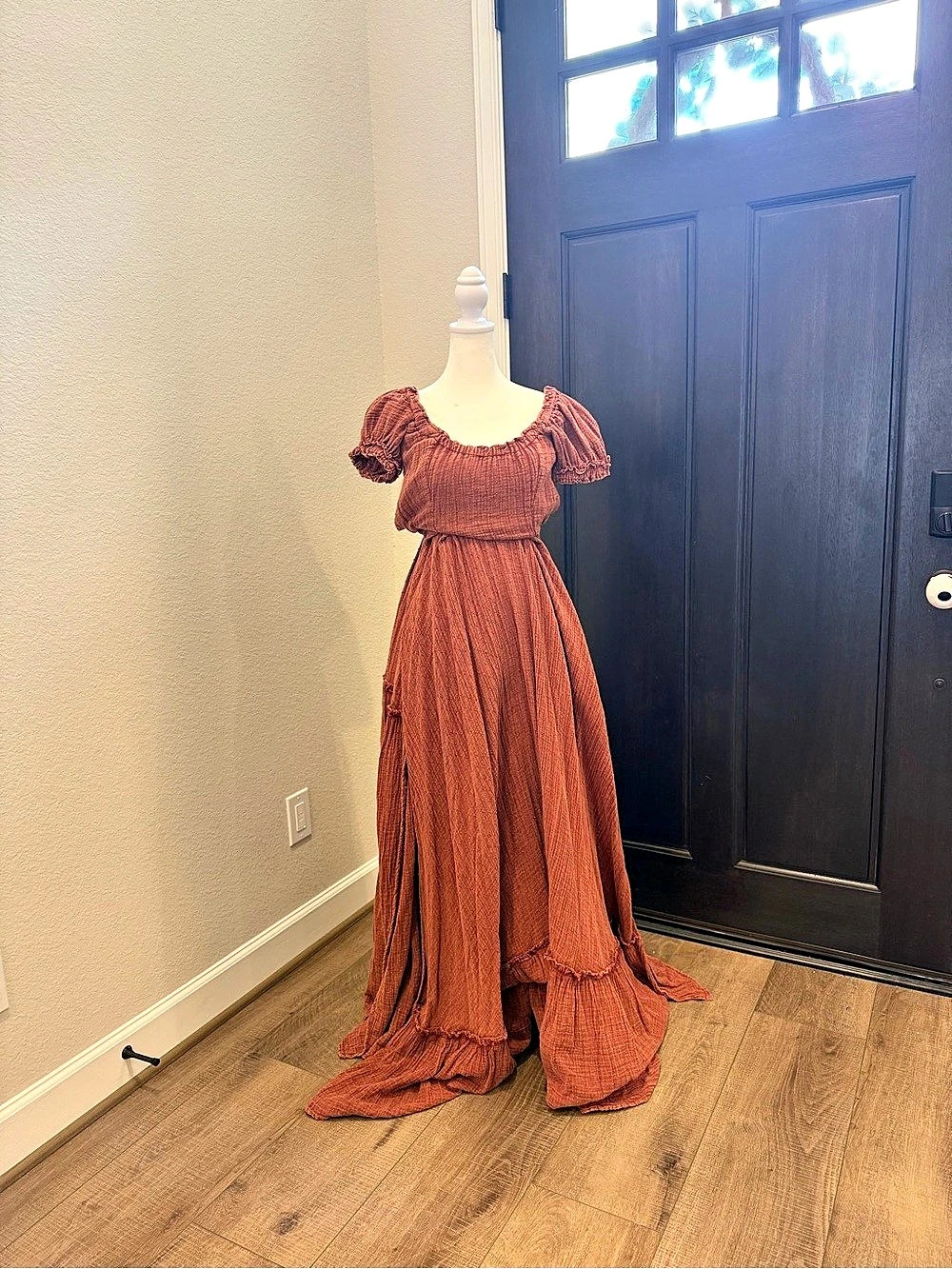 Reclamation Burgundy Corset Dress - Like New